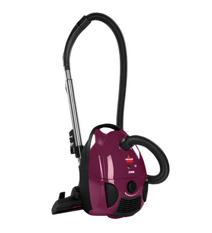 BISSELL Zing Bagged Canister Vacuum, Purple, 4122