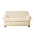 Surefit 35828 2 Peice Stretch Pinstripe T Cushion Loveseat, French Blue