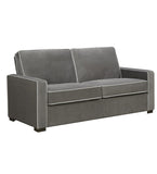 Dorel Living Powell Two-Toned Upholstered Sofa, Grey/White