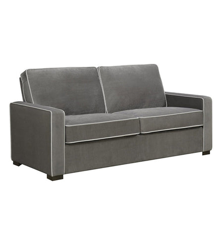 Dorel Living Powell Two-Toned Upholstered Sofa, Grey/White