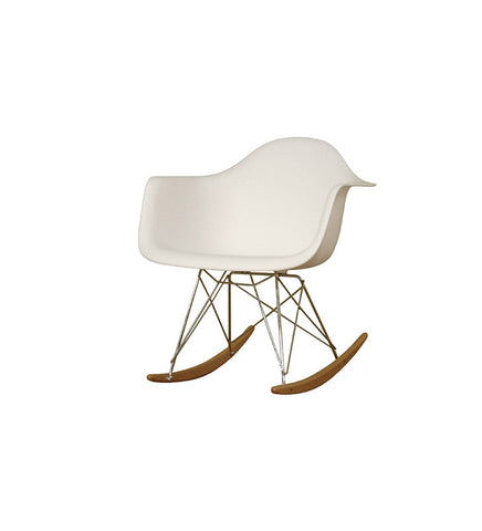 Baxton Studio Letterio White Cradle Chair