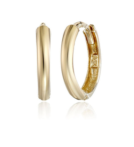 Girls' 14k Gold Huggie Hoop Earrings