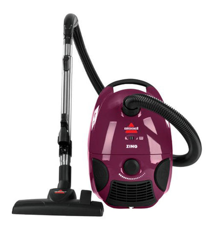BISSELL Zing Bagged Canister Vacuum, Purple, 4122