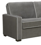 Dorel Living Powell Two-Toned Upholstered Sofa, Grey/White