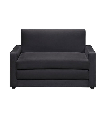 DHP Microfiber Double Undfolding Sleeper Sofa Chair, Black